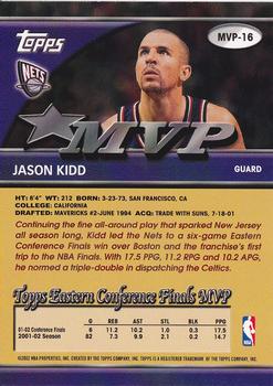 2001-02 Topps - MVP Exchange #MVP-16 Jason Kidd Back