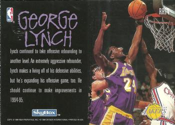 1994-95 SkyBox Premium - Ragin' Rookies #RR14 George Lynch Back