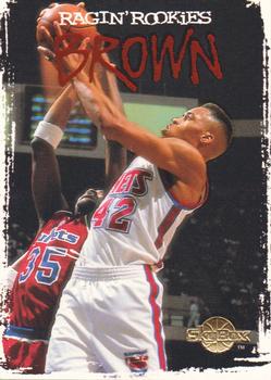 1994-95 SkyBox Premium - Ragin' Rookies #RR17 P.J. Brown Front