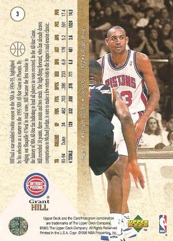 1994-95 SP #3 Grant Hill Back