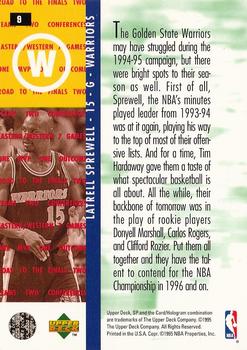 1994-95 SP Championship #9 Latrell Sprewell Back