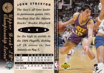 1994-95 SP Championship #131 John Stockton Back