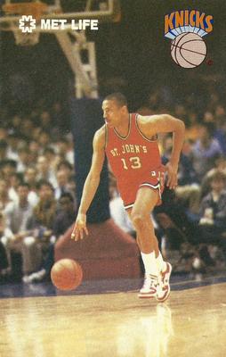 1987-88 MET LIFE New York Knicks Postcards #NNO Mark Jackson Front