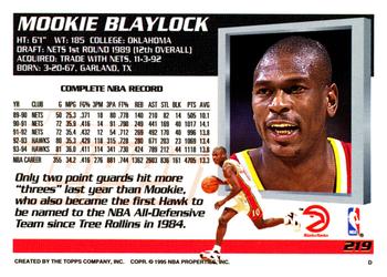 1994-95 Topps #219 Mookie Blaylock Back