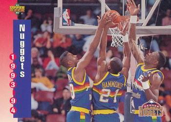 1994 Upper Deck McDonald's Teams (French) #7 Denver Nuggets Front