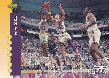 1994 Upper Deck McDonald's Teams (French) #26 Utah Jazz Front