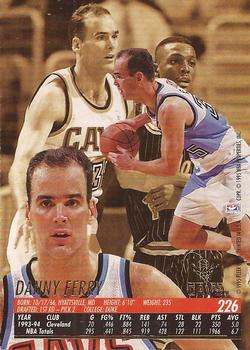 1994-95 Ultra #226 Danny Ferry Back