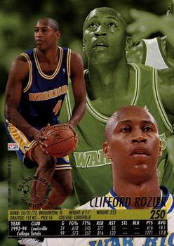 1994-95 Ultra #250 Clifford Rozier Back