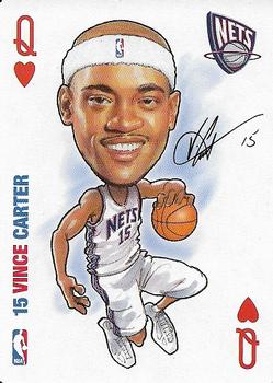 2006 All Pro Deal NBA Sports Playing Cards #Q♥ Vince Carter Front