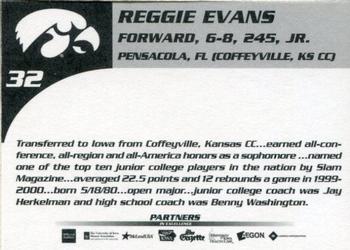 2000-01 Iowa Hawkeyes #NNO Reggie Evans Back