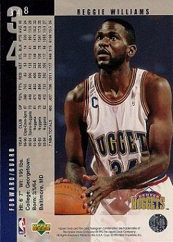1994-95 Upper Deck #348 Reggie Williams Back