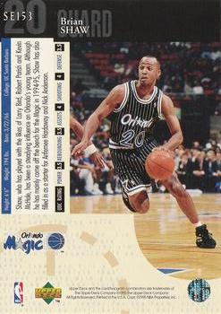 1994-95 Upper Deck - Special Edition #SE153 Brian Shaw Back