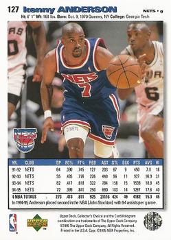 1995-96 Collector's Choice #127 Kenny Anderson Back