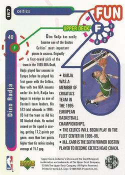 1995-96 Collector's Choice #167 Dino Radja Back