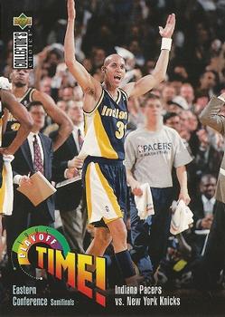 1995-96 Collector's Choice #359 Indiana Pacers vs. New York Knicks Front