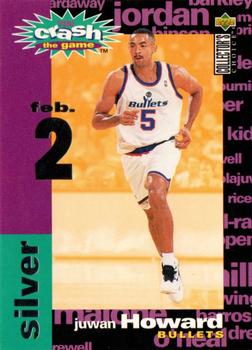 1995-96 Collector's Choice - You Crash the Game Silver: Assists/Rebounds #C3 Juwan Howard Front