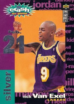 1995-96 Collector's Choice - You Crash the Game Silver: Assists/Rebounds #C5 Nick Van Exel Front