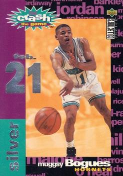 1995-96 Collector's Choice - You Crash the Game Silver: Assists/Rebounds #C20 Muggsy Bogues Front