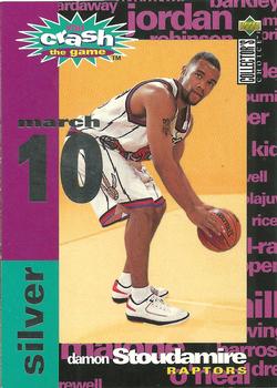 1995-96 Collector's Choice - You Crash the Game Silver: Assists/Rebounds #C26 Damon Stoudamire Front