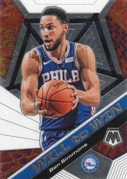 2019-20 Panini Mosaic - Will to Win #15 Ben Simmons Front