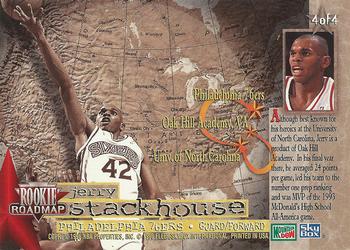1996 Fleer Mountain Dew Jerry Stackhouse #4 Jerry Stackhouse Back