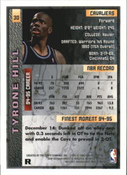 1995-96 Finest - Refractors #30 Tyrone Hill Back