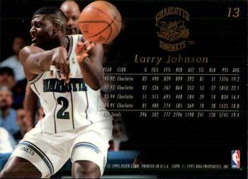 1995-96 Flair #13 Larry Johnson Back