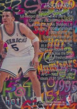 1995-96 Flair - Hot Numbers #6 Jason Kidd Back