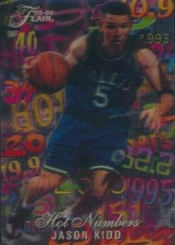 1995-96 Flair - Hot Numbers #6 Jason Kidd Front