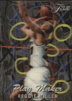 1995-96 Flair - Play Makers #4 Reggie Miller Front