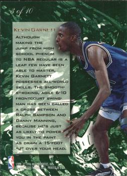 1995-96 Flair - Wave of the Future #3 Kevin Garnett Back