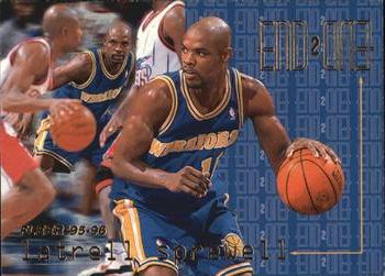 1995-96 Fleer - End 2 End #18 Latrell Sprewell Front