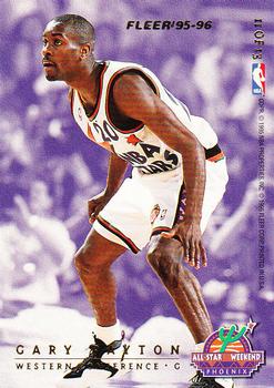 1995-96 Fleer - NBA All-Stars #11 Dana Barros / Gary Payton Back