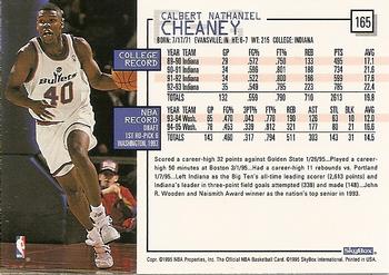1995-96 Hoops #165 Calbert Cheaney Back