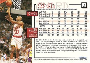 1995-96 Hoops #59 Sam Cassell Back