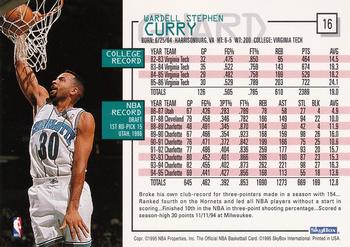 1995-96 Hoops #16 Dell Curry Back