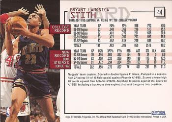 1995-96 Hoops #44 Bryant Stith Back