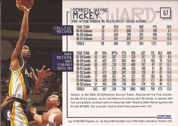 1995-96 Hoops #67 Derrick McKey Back