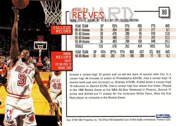 1995-96 Hoops #86 Khalid Reeves Back
