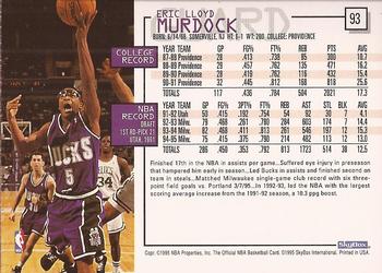 1995-96 Hoops #93 Eric Murdock Back