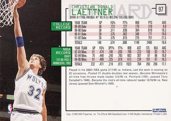 1995-96 Hoops #97 Christian Laettner Back