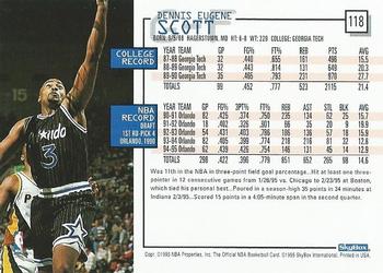 1995-96 Hoops #118 Dennis Scott Back