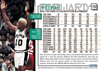 1995-96 Hoops #150 Dennis Rodman Back