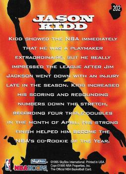1995-96 Hoops #202 Jason Kidd Back