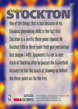 1995-96 Hoops #247 John Stockton Back