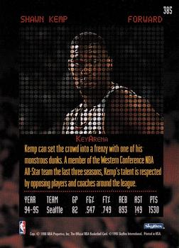 1995-96 Hoops #385 Shawn Kemp Back