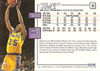 1995-96 Hoops #80 Eddie Jones Back