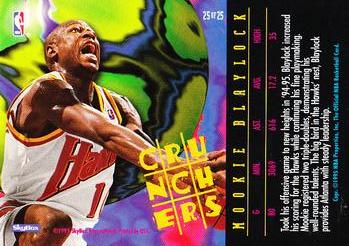 1995-96 Hoops - Number Crunchers #25 Mookie Blaylock Back