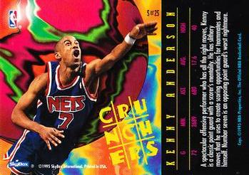 1995-96 Hoops - Number Crunchers #5 Kenny Anderson Back