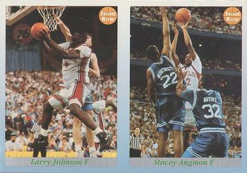 1991-92 Front Row Premier - Dual Player Promos #99 / 100 Stacey Augmon / Larry Johnson Front
